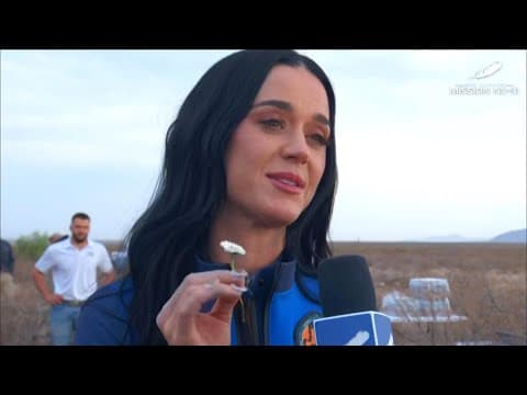 Blue Origin: Katy Perry talks about her trip to the edge of space in Texas