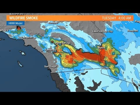 Fire Weather Warning | Smoke from fire around Los Angeles, Ventura impacts San Diego’s air quality