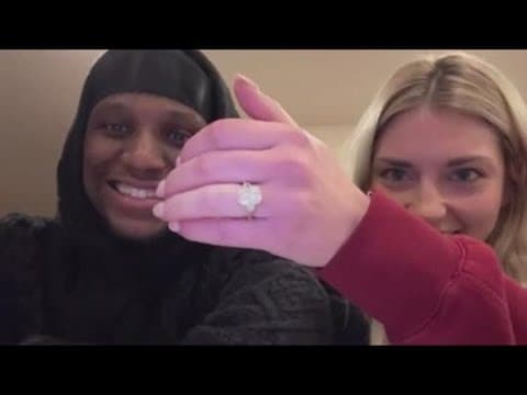 Jeremy Reaves and fiancee Mikaela Worley talk marriage proposal after clinching playoffs