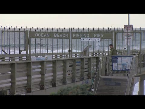 Ocean Beach pier remains closed due to damage caused by high surf