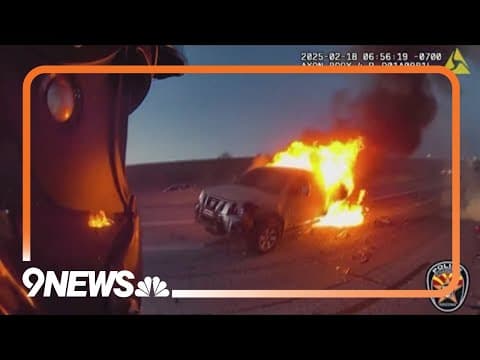 First responders save woman from burning truck in Arizona