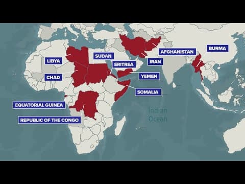 Trump announces travel ban affecting a dozen countries set to go into effect Monday