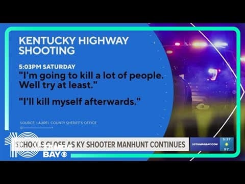 Schools close as manhunt for Kentucky shooter continues