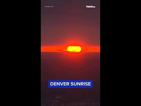 Spectacular Wednesday sunrise east of Denver