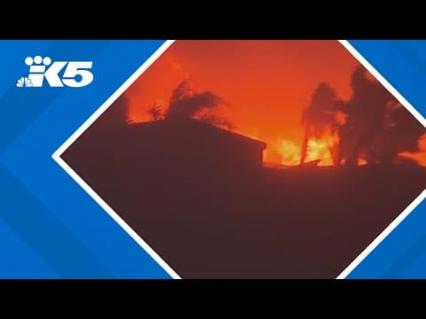 Severe winds lead wildfire to burn 'out of control' in Los Angeles area