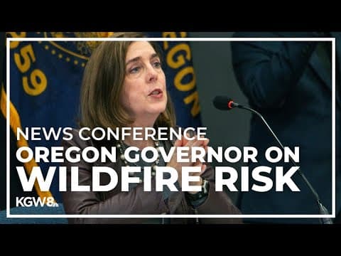 Watch Live: Oregon Gov. Kate Brown, state officials give update on wildfire risk