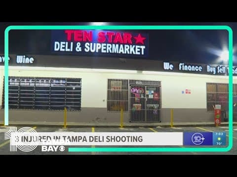 Officers: 3 injured after shooting at Ten Star Deli & Supermarket in Tampa