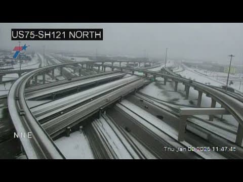 Snow and sleet traffic impacts in North Texas: latest updates
