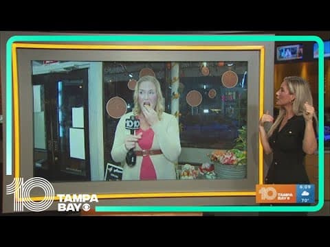 10 Tampa Bay's Andrea Lyon tries a kumquat