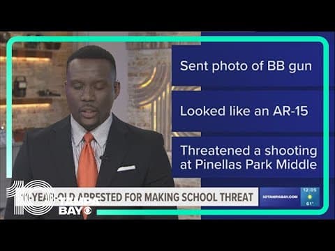 11-year-old arrested for threatening shooting at Pinellas Park Middle School