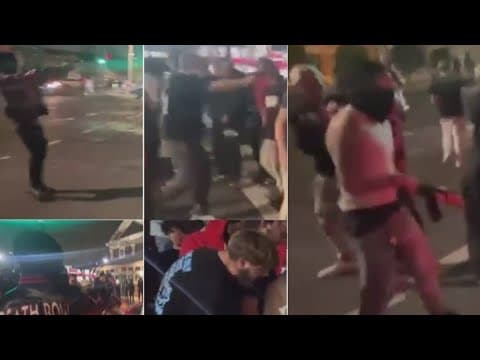 NOPD searching for suspects in shooting after illegal car stunt show crash