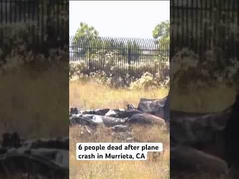 6 dead after Cessna aircraft crashes in field in Murrieta