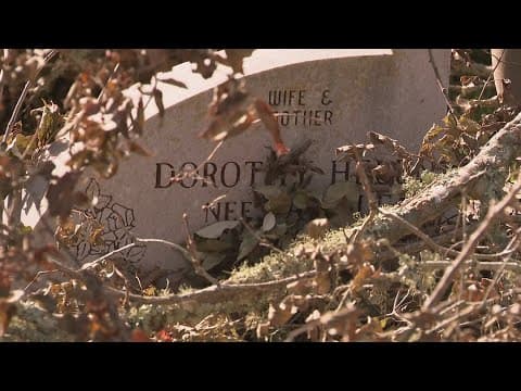 Families with buried loved ones frustrated over upkeep of Hitchcock cemetery