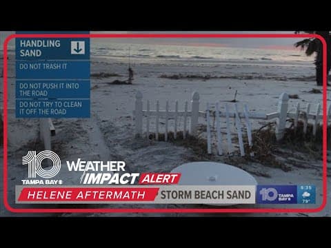 Officials tell homeowners to return excess sand to the beaches