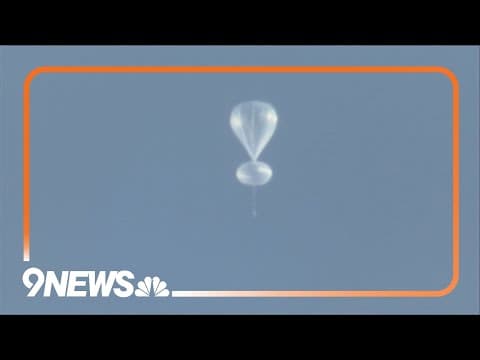 What is the balloon flying above Colorado?