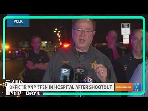 Officer, 13-year-old hurt after shootout in Polk County