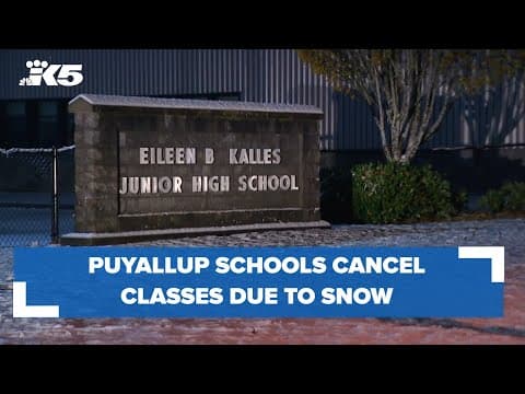 Puyallup students getting a snow day