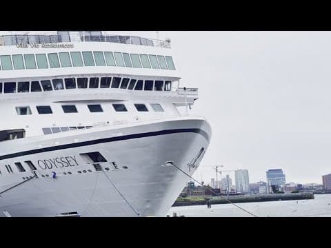A cruise planning three years at sea is stuck in the harbor months after planning to set sail