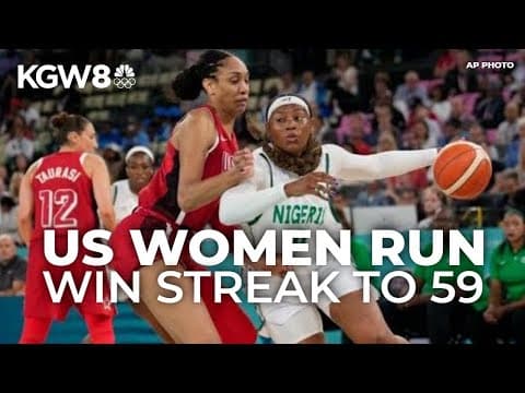 U.S. women's basketball beats Nigeria in quarterfinals of 2024 Paris Games