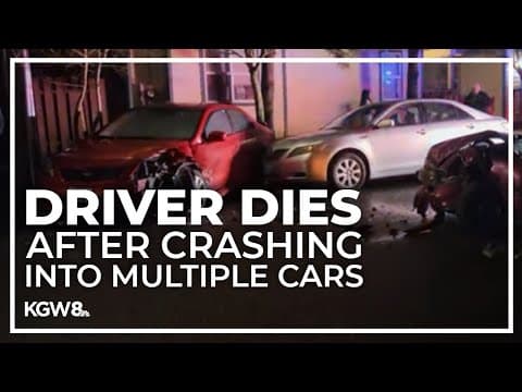 Driver of stolen car dies after crashing into multiple vehicles in SE Portland