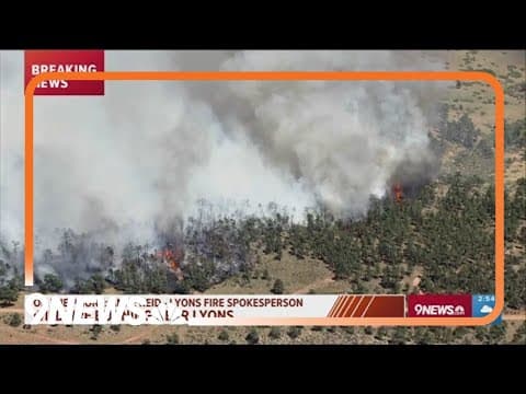 Wildfire near Lyons burns 30 acres with no containment