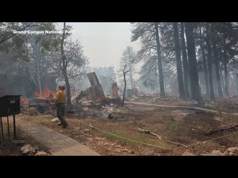 Wildfire destroys a historic Grand Canyon lodge and other structures