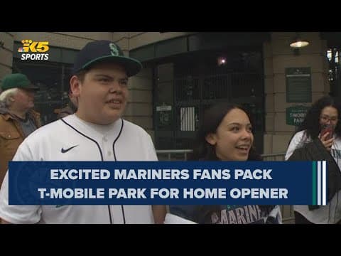 Excited Mariners fans pack T-Mobile Park for 2024 season home opener