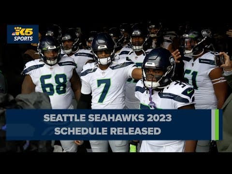 Seahawks 2023 schedule released
