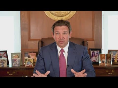 Gov. Ron DeSantis holds news conference in Kissimmee