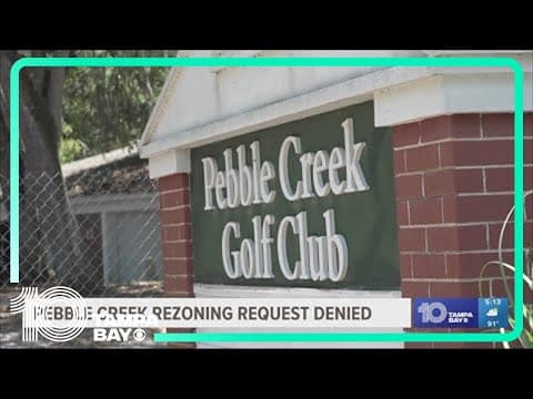 Pebble Creek Golf Club land to remain as zoned as golf course or open space