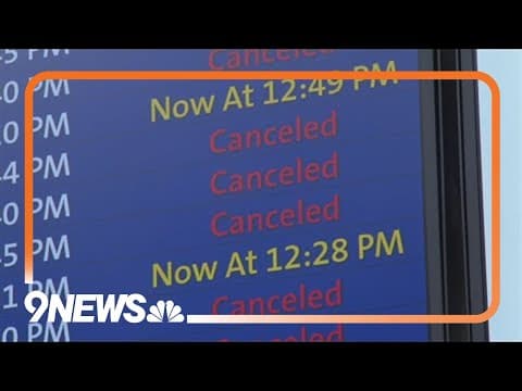 Flights canceled, delayed at Denver airport due to winter weather