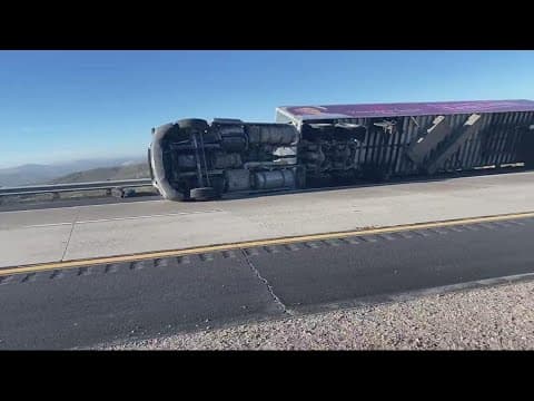 High winds causing major traffic issues in Interstate 8 near Pine Valley