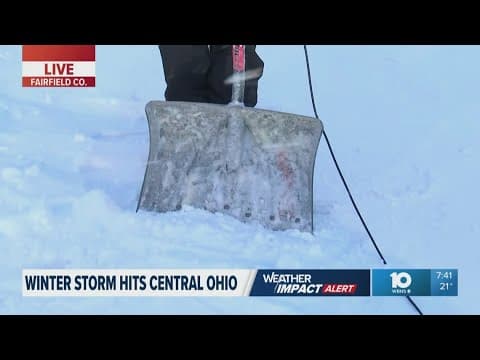 Tips for easier shoveling as winter storm covers Ohio counties in snow