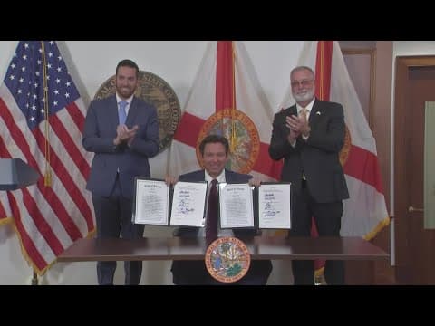 Gov. Ron DeSantis signs illegal immigration bill into law