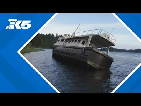 Here's how a boat washed up in Dyes Inlet near Bremerton