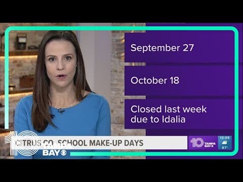 Citrus County schools announce hurricane makeup days
