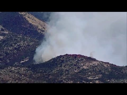 Kitchen Fire burns off Kitchen Creek Road near Lake Morena