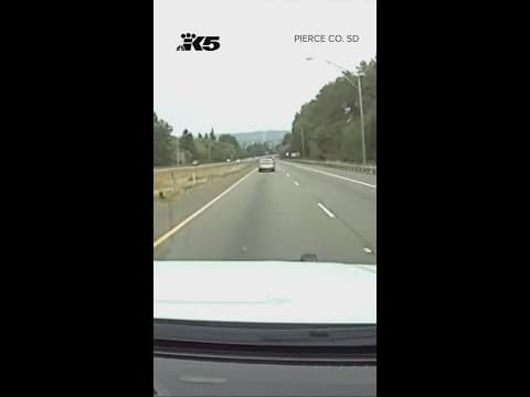 Driver of stolen car flips vehicle at over 100 mph during Pierce County pursuit