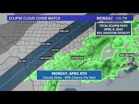 Chief meteorologist David Paul's latest eclipse forecast