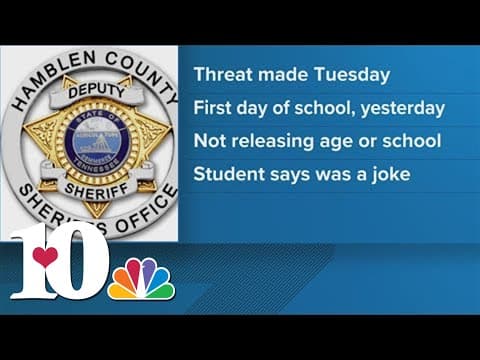 Officials: Student makes school threat in Hamblen Co. as 'a joke'