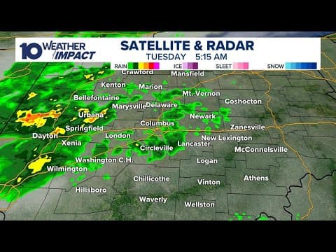 LIVE RADAR: Showers, storms moving through central Ohio