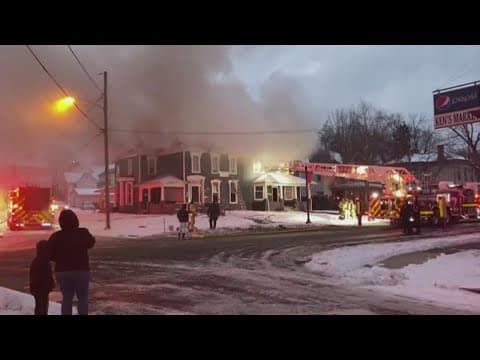 1 taken to hospital after large fire in Newark
