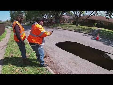 Pleasant Grove resident recounts close call with massive Dallas sinkhole