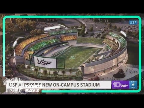 USF board approves $340M for on-campus football stadium in 2026