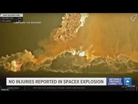 SpaceX rocket explodes into fireball during testing caught on camera
