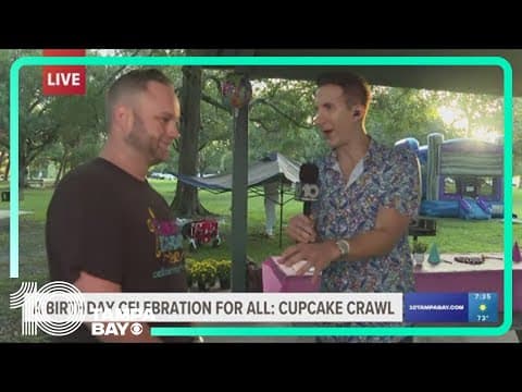 Runners lace up their sneakers for the cupcake crawl benefiting foster children and children in need