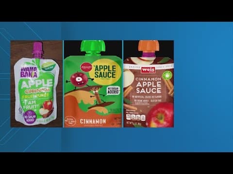 CDC issues warning over lead found in cinnamon apple sauce pouches