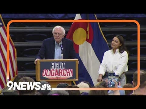 AOC, Bernie Sanders hold 'Fighting Oligarchy' rallies in Colorado