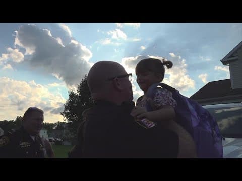 More than 2 dozen officers escort fallen Kirkersville police chief’s daughter to first day of school