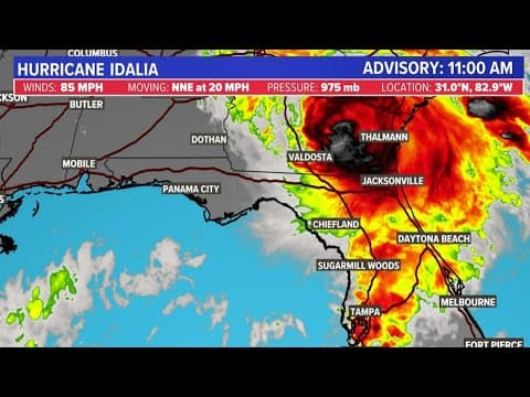 Tropical update: Hurricane Idalia continues through Georgia as Category 1 storm